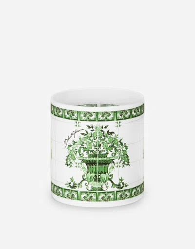 Dolce & Gabbana Sicilian Neroli And Lemon Scented Candle (380g) In Green
