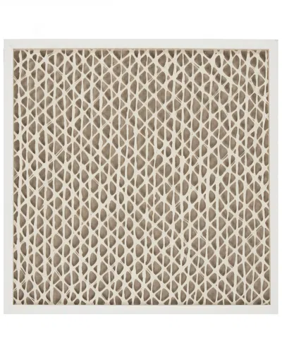 Zentique Abstract Framed Art In Brown