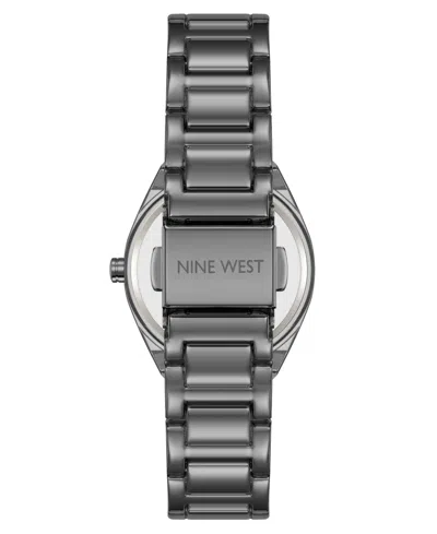 Anne Klein Women's Quartz Minimalist Gray Metal Alloy Watch, 30mm In Black