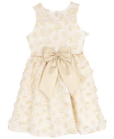 Rare Editions Girls 7-16 Soutache Illusion Bodice Dress In White