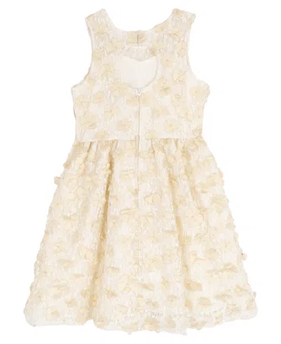 Rare Editions Girls 7-16 Soutache Illusion Bodice Dress In White