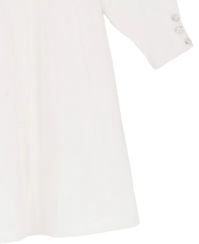 Rare Editions Girls 2t-6x Long-sleeve Sweater Dress In White