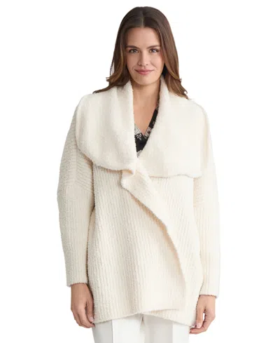 Jones New York Women's Wide-collared Cardigan Sweater In Neutral