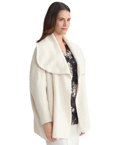 Jones New York Women's Wide-collared Cardigan Sweater In Neutral