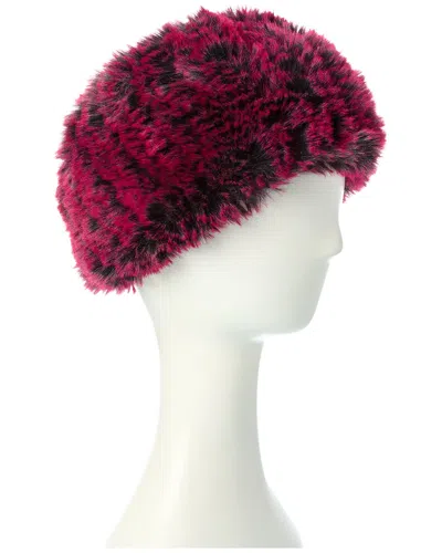 Surell Accessories Knit Headband In Pink