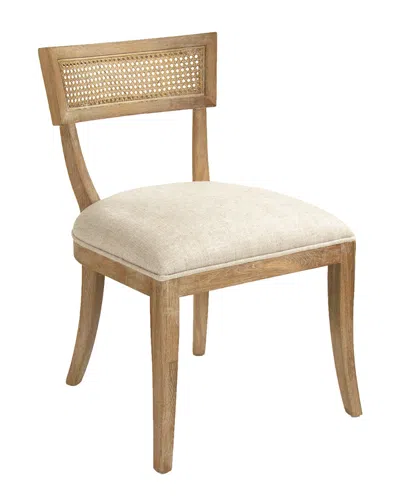 Zentique Carvell Cane Back Side Chair In Brown