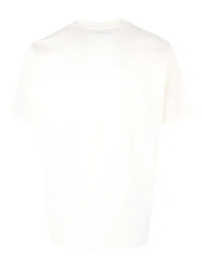 Msgm Rabbit-detail Graphic T-shirt In Neutral
