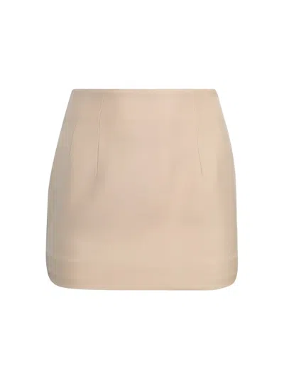 Wardrobe.nyc Wardrobe. Nyc Contour Mini Skirt In Neutral