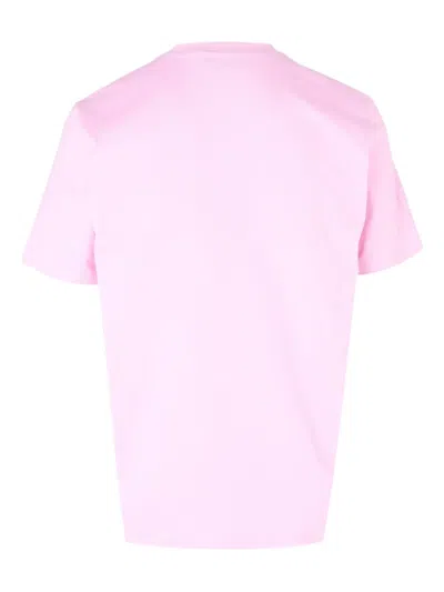 Msgm Logo T-shirt In Pink