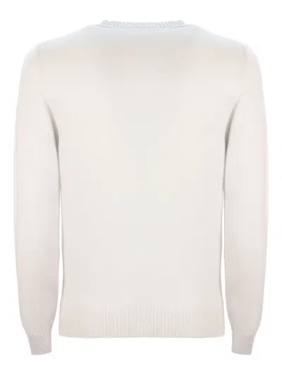 Cruciani Crew-neck Cashmere Sweater In White