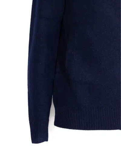 Cruciani Zip-up Collared Cardigan In Blue