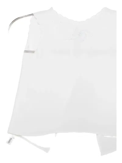 Mariella Ferrari Embroidered Top In White