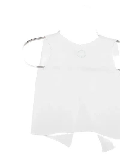 Mariella Ferrari Scallop-trim Top In Blue