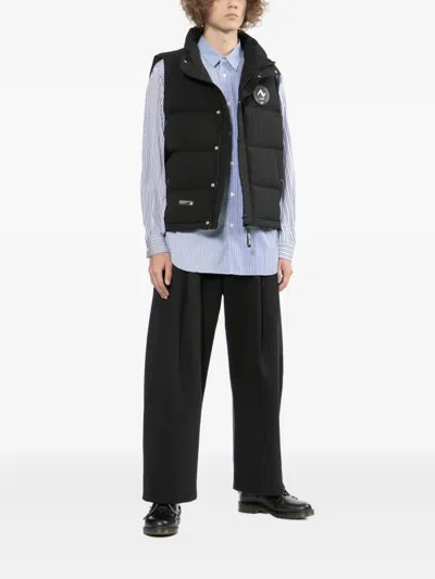 Izzue Logo-patch Gilet In Black