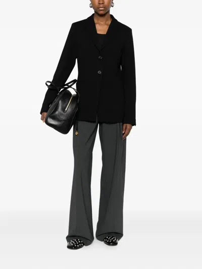 Semicouture Pleated Trousers In Gray