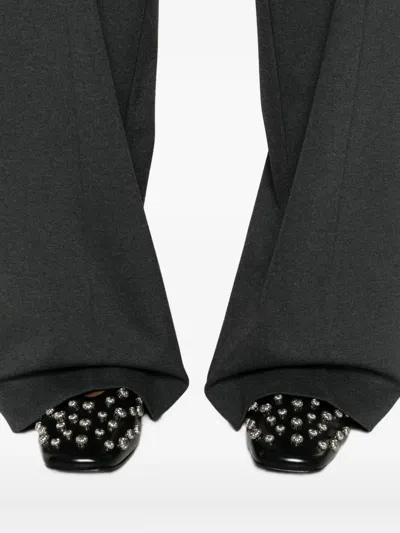 Semicouture Pleated Trousers In Gray