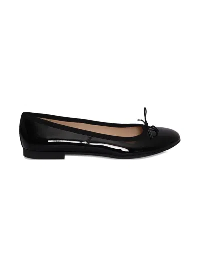 Pom D'api Bow Dory Bal Ballerinas In Black