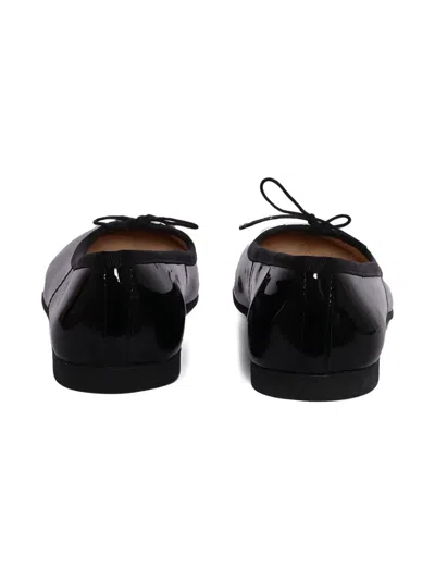 Pom D'api Bow Dory Bal Ballerinas In Black
