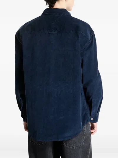 Tommy Hilfiger Corduroy Overshirt In Blue