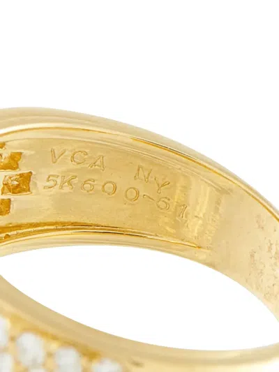 Pre-owned Van Cleef & Arpels 18k Yellow Gold Diamond Sapphire Marie Antoinette Ring