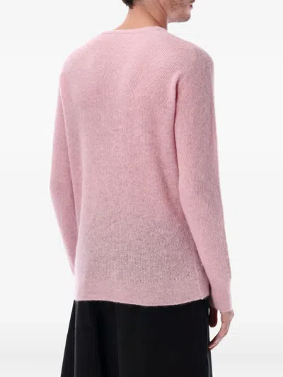 Auralee Luxurious Alpaca Knit Sweater In Pink