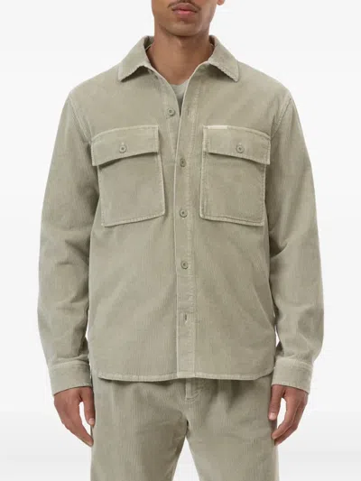 Closed Corduroy Pocket Shirt In Green