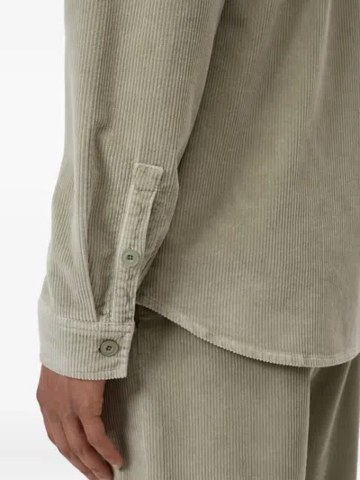 Closed Corduroy Pocket Shirt In Green