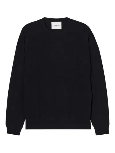 Closed Crew-neck Sweater In Black