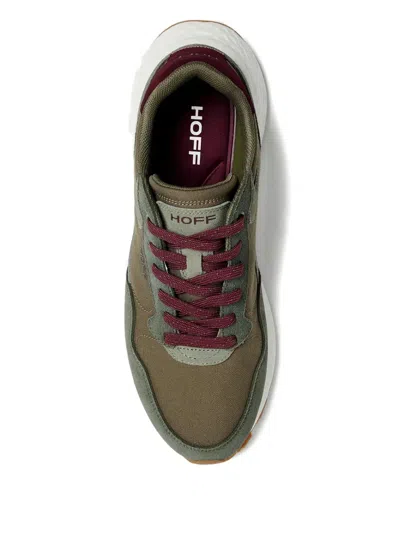 Hoff Panelled Lace-up Sneakers In Green