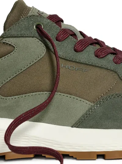 Hoff Panelled Lace-up Sneakers In Green