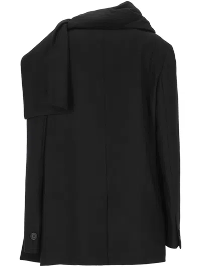 Totême Scarf Single-breasted Jacket In Black