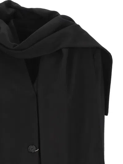 Totême Scarf Single-breasted Jacket In Black