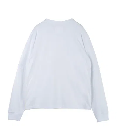 Sacai Xcarhartt Wip Pocket-chest Long-sleeve T-shirt In White
