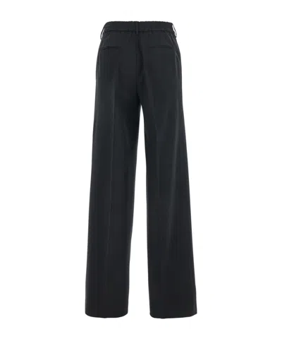 Pt Torino Lorenza Half Elasticated Belt Pants In Blue
