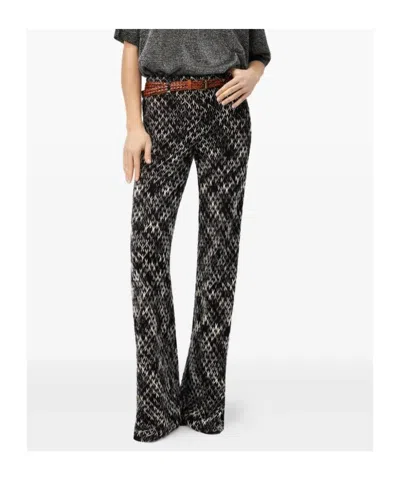 Missoni Crochet-knit Space-dyed Wool-blend Wide-leg Pants In Black
