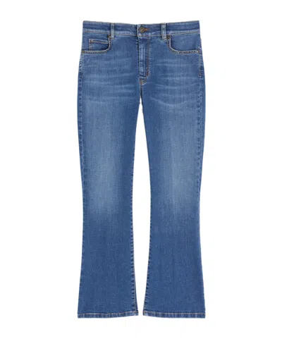 Weekend Max Mara Max Mara Weekend Ultra Slim Jeans With Cropped Cut At The Ankle And Slightly Flared In Blue