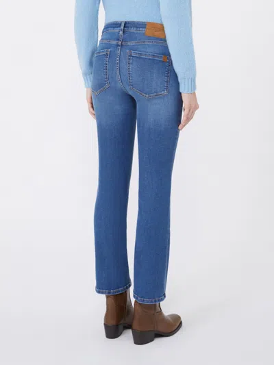 Weekend Max Mara Max Mara Weekend Ultra Slim Jeans With Cropped Cut At The Ankle And Slightly Flared In Blue