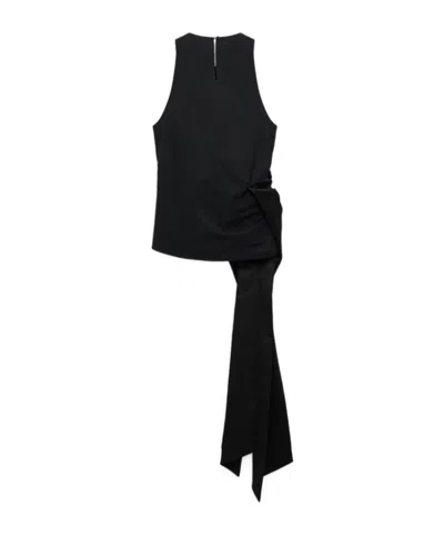 Dorothee Schumacher Bow-detail Draped Top In Black