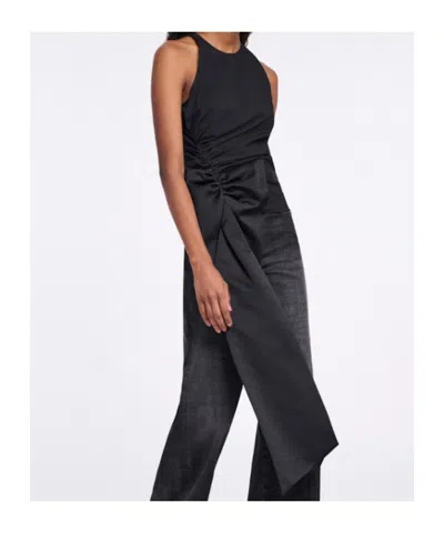 Dorothee Schumacher Bow-detail Draped Top In Black