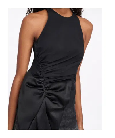 Dorothee Schumacher Bow-detail Draped Top In Black
