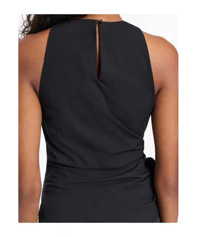 Dorothee Schumacher Bow-detail Draped Top In Black