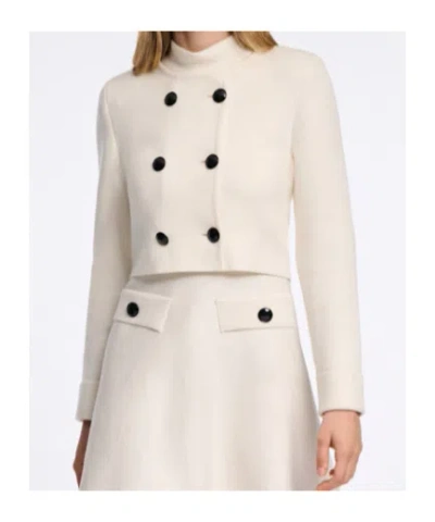 Dorothee Schumacher Sharp Ambition Wool-blend Jacket In White