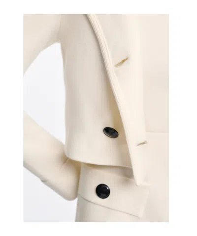 Dorothee Schumacher Sharp Ambition Wool-blend Jacket In White