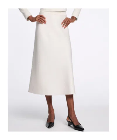 Dorothee Schumacher Knitted A-line Skirt In White