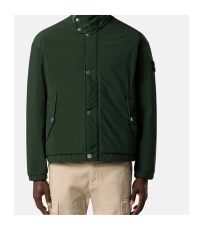 Stone Island Coach Jacket With Anti-drop And Snap Pockets In Green