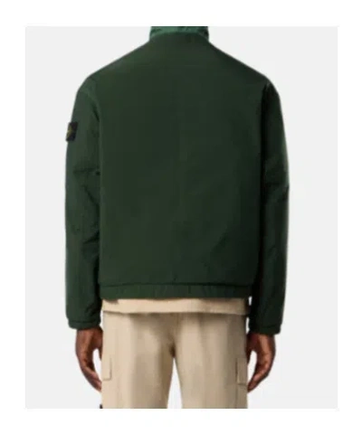 Stone Island Coach Jacket With Anti-drop And Snap Pockets In Green