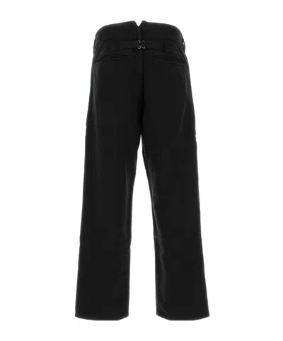Visvim Tailored Wool Blend Trousers Featuring Pockets In Black
