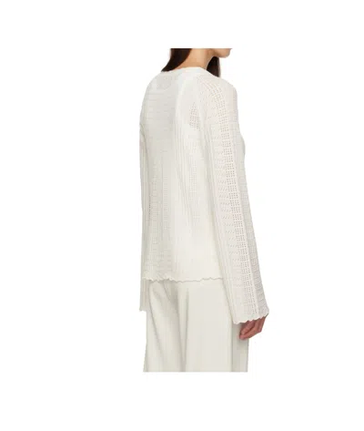Loulou De Saison Off-white Greta Sweater In White