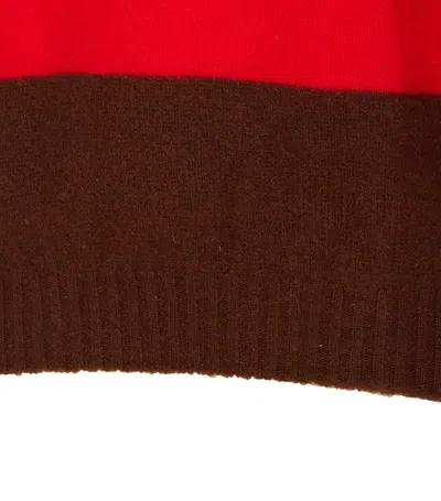 Howlin' Striped Crewneck Sweater Long Sleeves In Brown