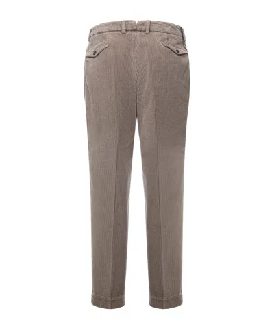 Biagio Santaniello Straight-leg Casual Pants In Brown